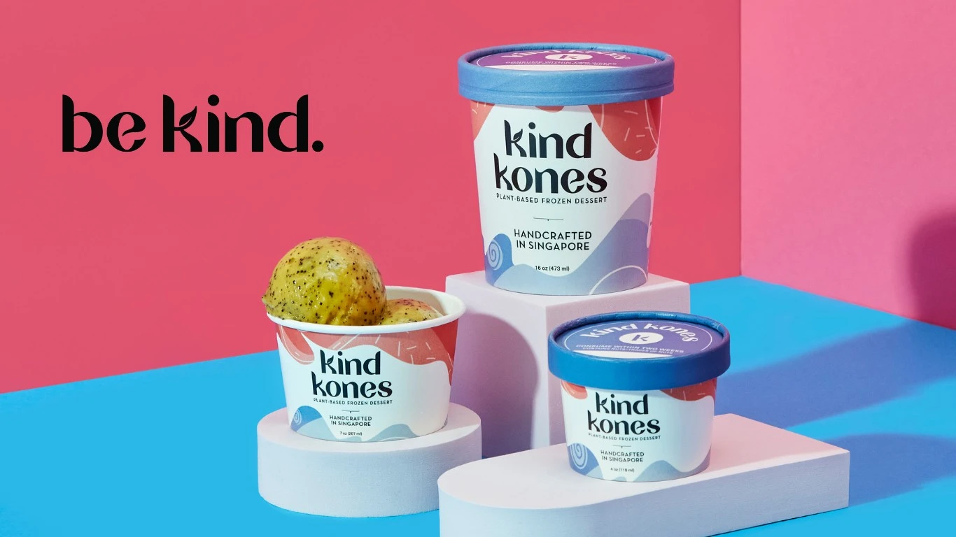 Kind Kones plant-based ice cream pints